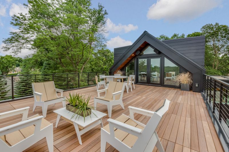 Luxury Deck with Built-in Seating