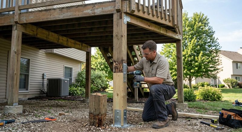 Deck Column Replacement